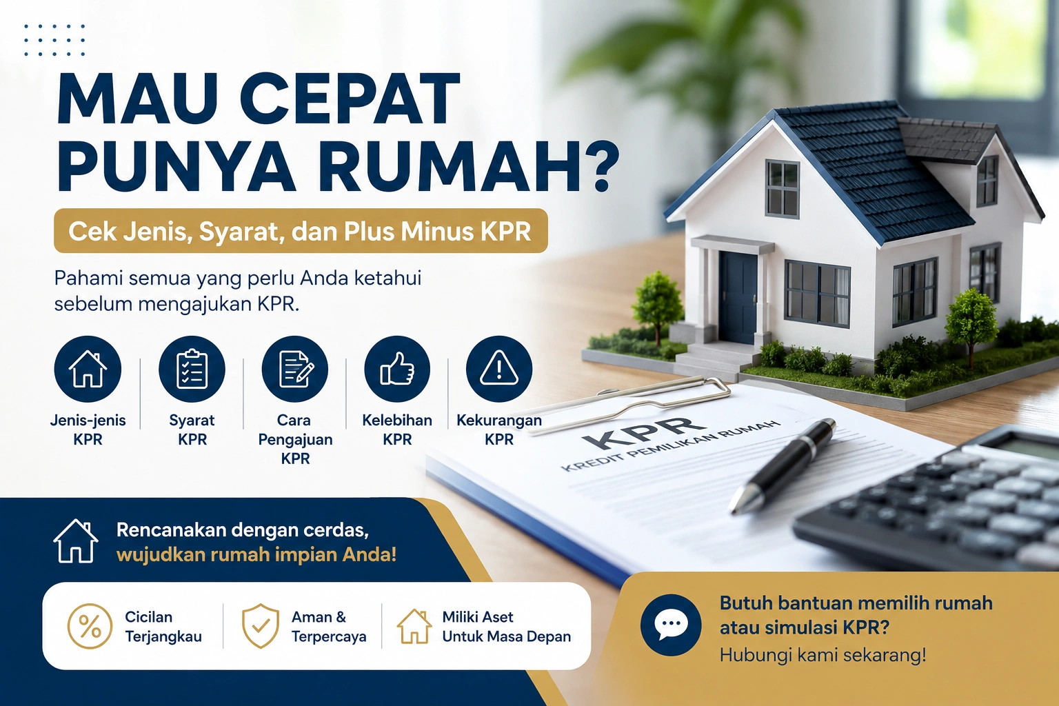 Mau Cepat Punya Rumah? KPR Aja Yuks : Jenis, Syarat, Cara Pengajuan, serta Kelebihan dan Kekurangannya